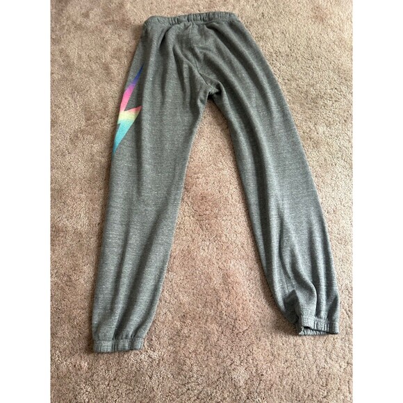Aviator Nation Gray Hoodie with Rainbow Accents - Picture 11 of 12